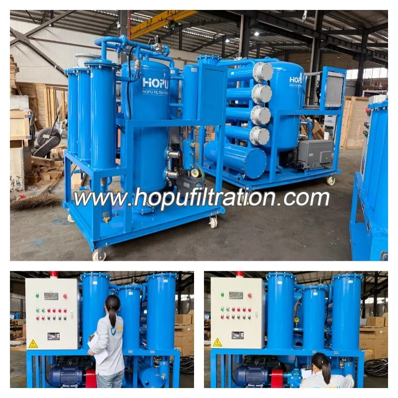 Machine séparatrice d’huile et eau pour systèmes de lubrification de turbines Machine séparatrice d’huile et eau pour systèmes de lubrification de turbines