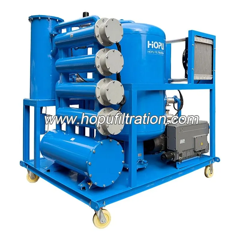 Machine séparatrice d’huile et eau pour systèmes de lubrification de turbines Machine séparatrice d’huile et eau pour systèmes de lubrification de turbines
