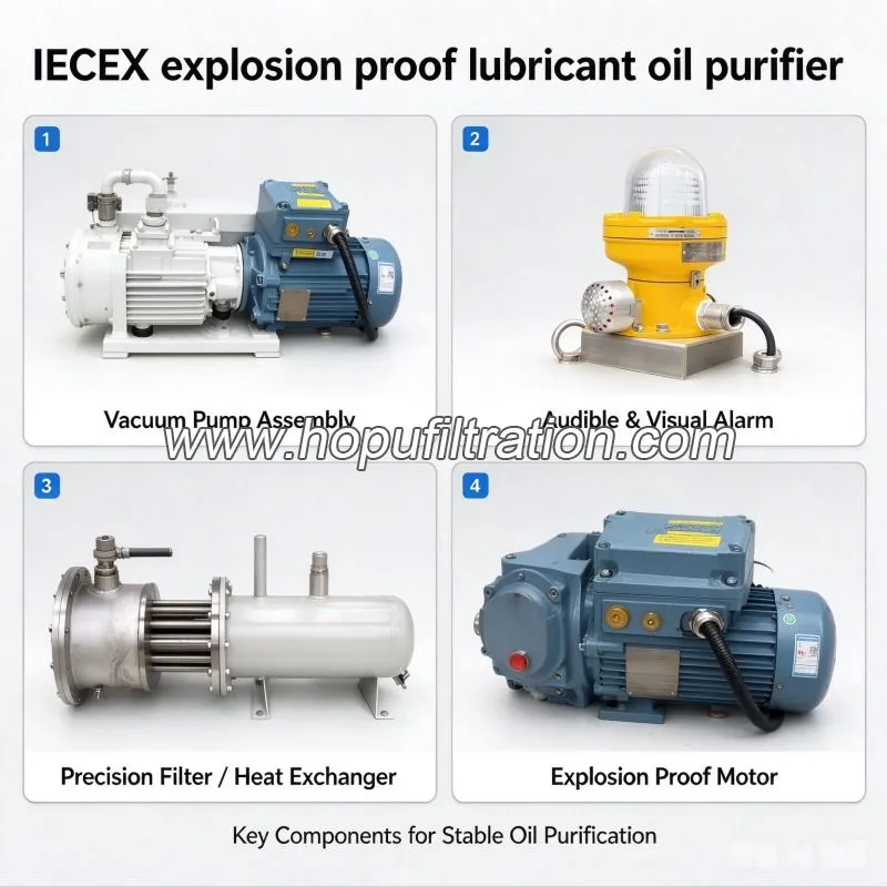 Purificateur d’huile lubrifiant pare-explosion IECEX Purificateur d’huile lubrifiant pare-explosion IECEX