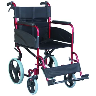 Manual transport aluminum wheelchair