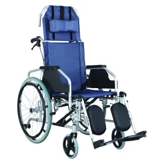 High back manual aluminum wheelchair