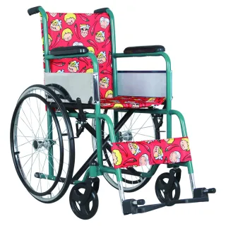 Foldable steel children wheelchair