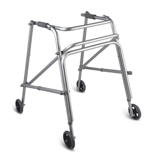 Aluminum children walker with wheels for disability