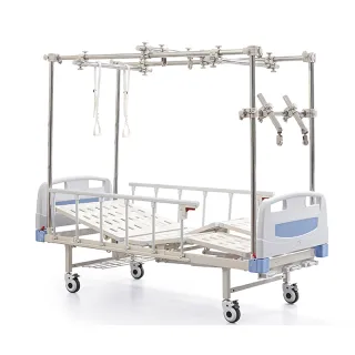 Orthopedic traction hospital bed