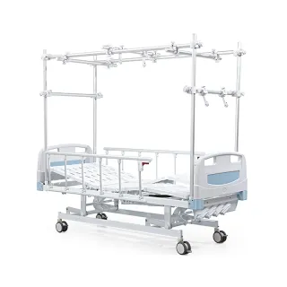Orthopedic traction hospital bed