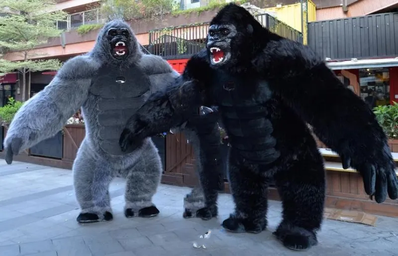 2.6m giant walking inflatable king kong mascot costume prop for events 2.6m giant walking inflatable king kong mascot costume prop for events