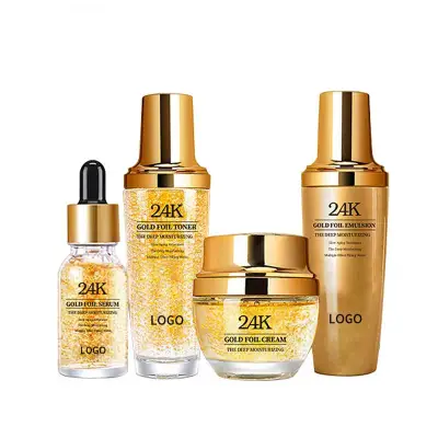 24K gold facial skin care set