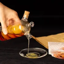 Glass Vinegar Oil Dispenser Bottle