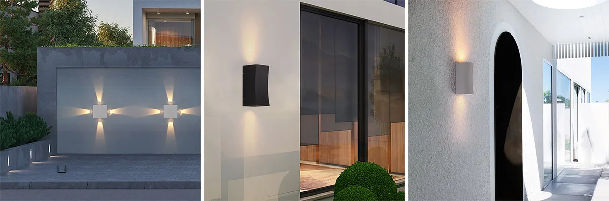 What are the common styles of outdoor wall lamp