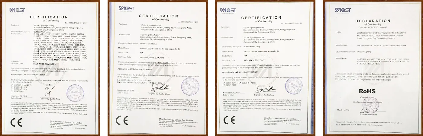 certifications display