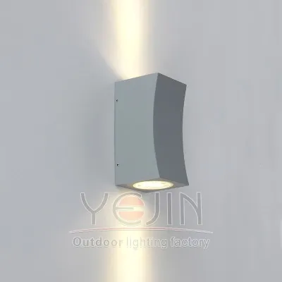 مصباح حائط خارجي من الألومنيوم طراز GU10 مستطيل YJ-006S/2