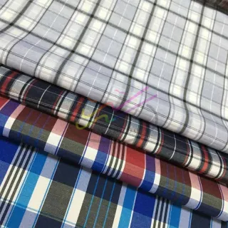 CVC check and stripe shirt  fabric