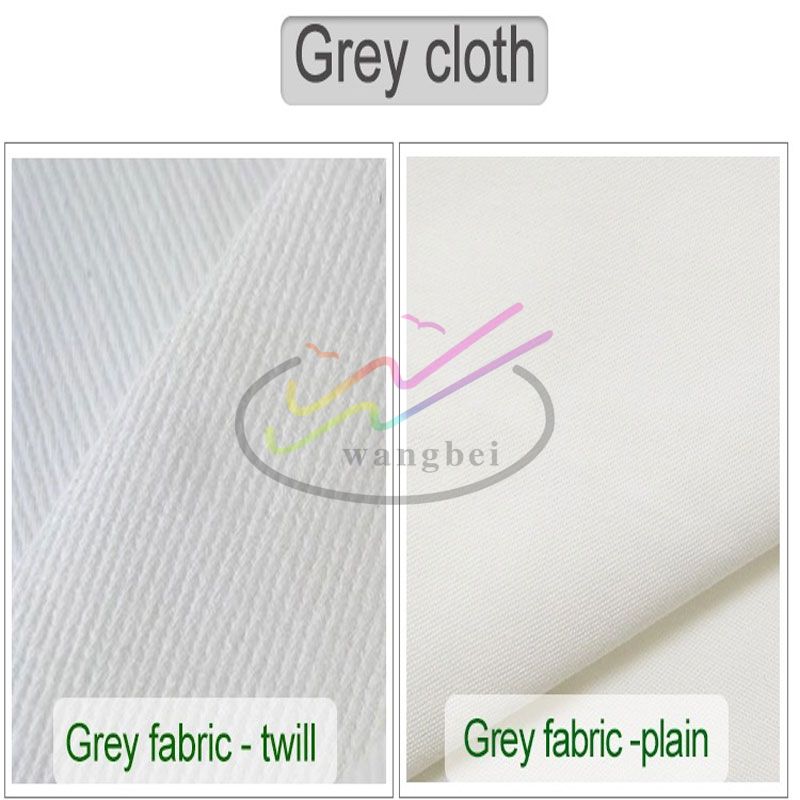 Tela gris de algodón de sarga y liso