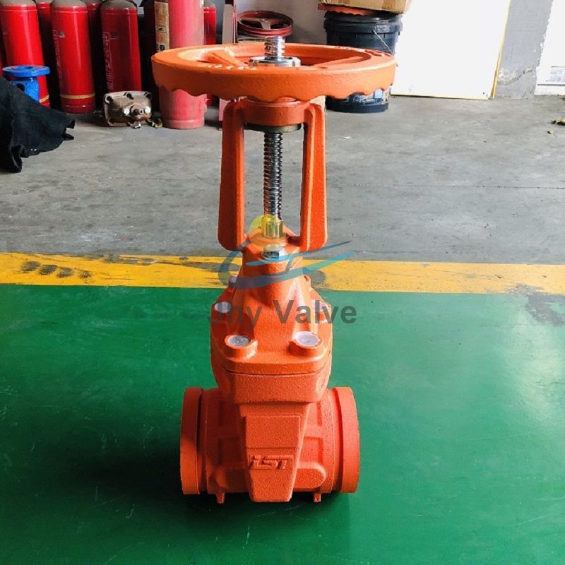 Ductile Iron Grooved End Resilient Seat Gate Valve