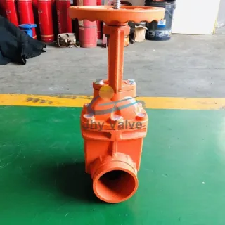 QT450 Rising Stem Resilient Seated Grooved End Gate Valve
