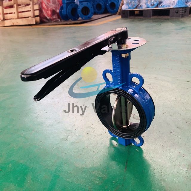 Cast Iron Ductile Iron Rubber Lined Wafer Butterfly Valve