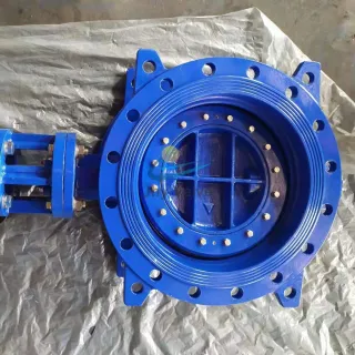 Válvula de mariposa doble excéntrica de la serie 13 del hierro dúctil de la fábrica de China