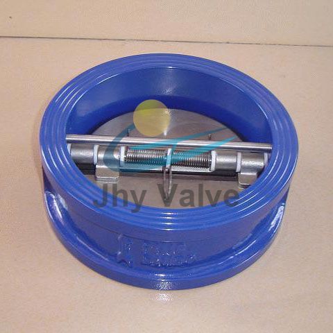 China Ductile Iron Dual Plate Rubber Seat Wafer Non Return Valve 