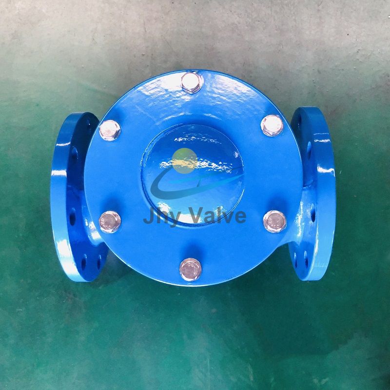 High Quality Ductile Iron Flange rubber Ball Check Valve