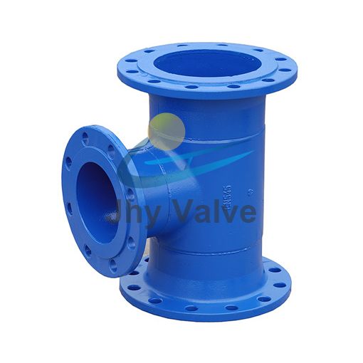 GGG50 BS EN545 Flange Ductile Iron Pipe Fitting All Flange Tee