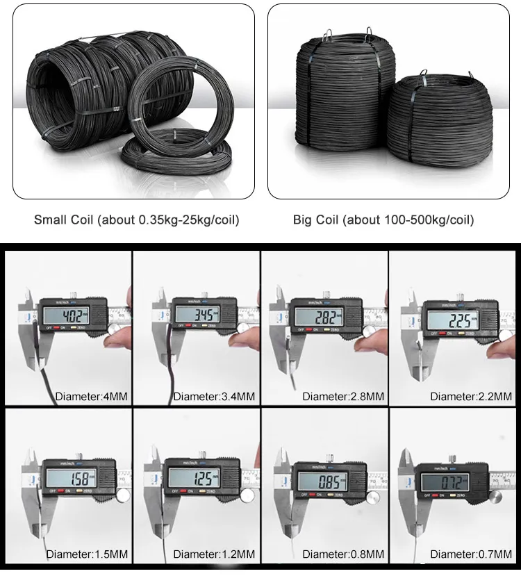 Black iron wire Specification
