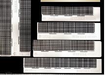 Diamond screen ruler