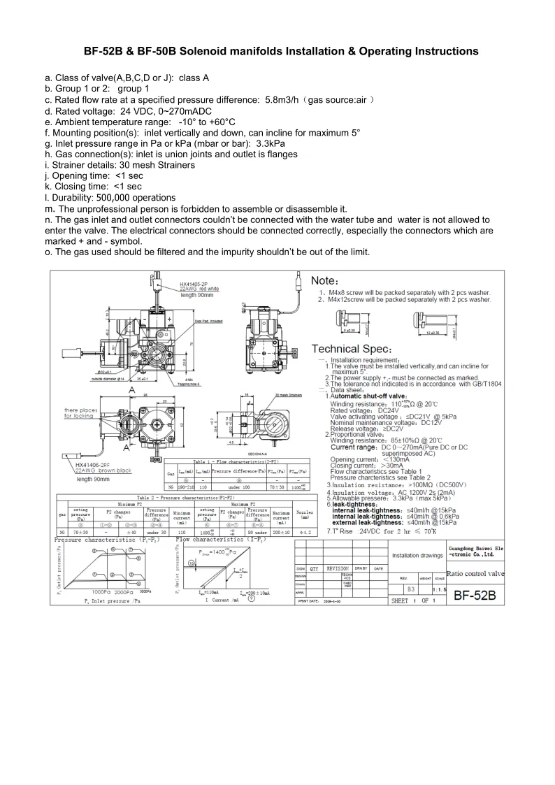 Proportional Valve of Instant Water Heater 