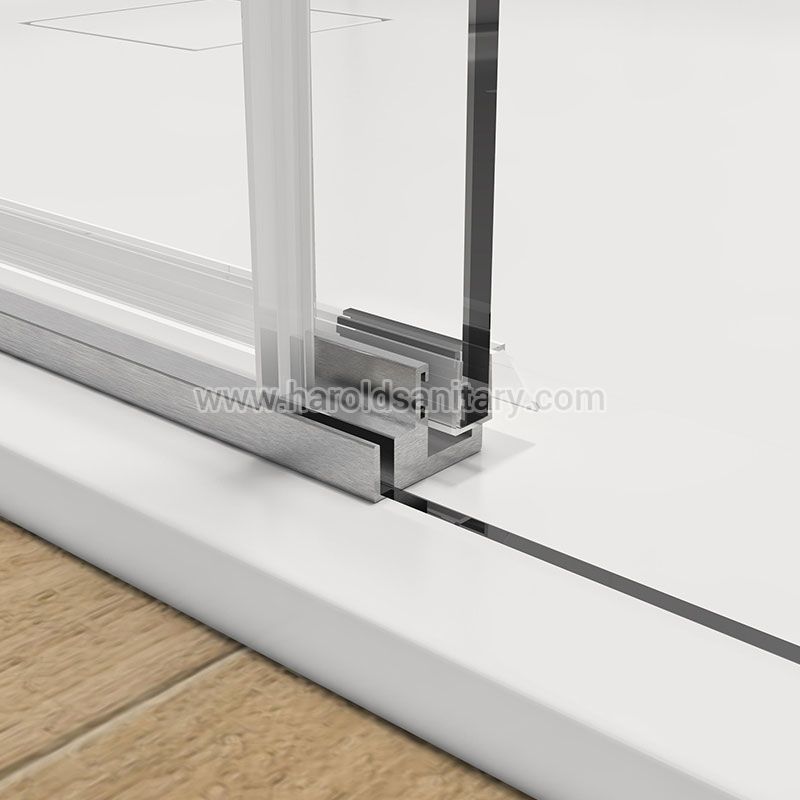Aluminum Soft-Closing Sliding Glass Shower Enclosure