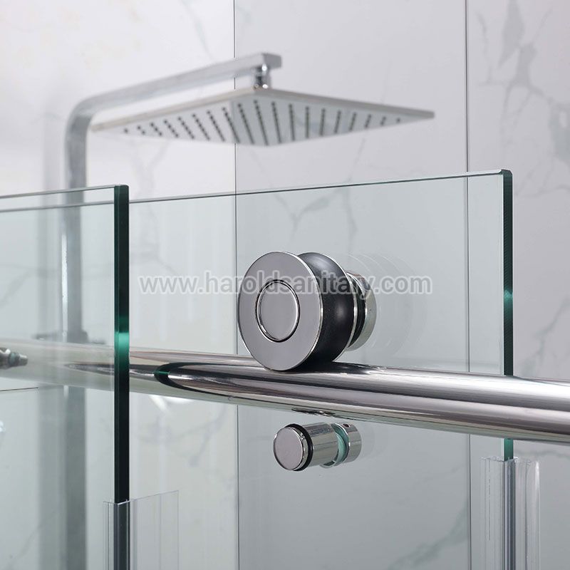 Cabine de douche sans cadre à porte coulissante simple