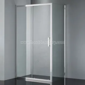 Mampara de ducha económica con marco y puerta corrediza