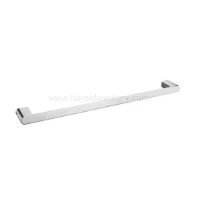 Single square towel bar with round posts