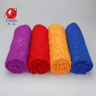 Jacquard Microfiber Terry Bath Towel