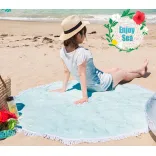 Jacquard Round Beach Towel