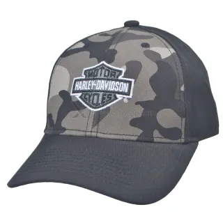 Harley-Davidson  High quality Signet embroidery camouflage fabric Calico baseball cap 
