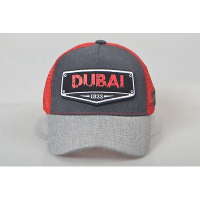 Trucker five panels DUBAI Stamp embroidery fashion mesh cap