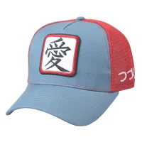 Trucker five panels LOVE Stamp embroidery fashion mesh cap
