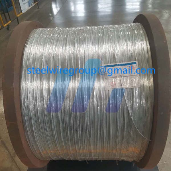 Galvanized steel wire strand for optical cable