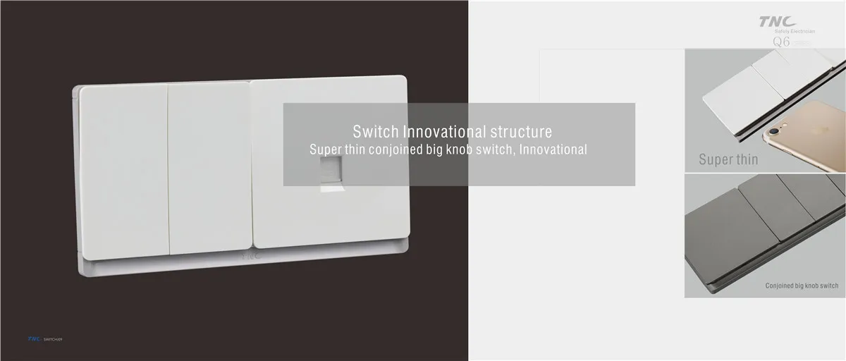 TNC Q6 Super Thin Large Rocker Switch Series