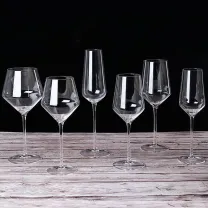 Clear Premium Crystal Goblet Glasses
