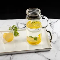 Cafetière glacée à infusion à froid avec pichet en verre cristal de 1200 ml