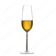 Champagnerflöte aus klarem Borosilikatglas