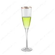 Champagner-Becherglas mit Golddekor