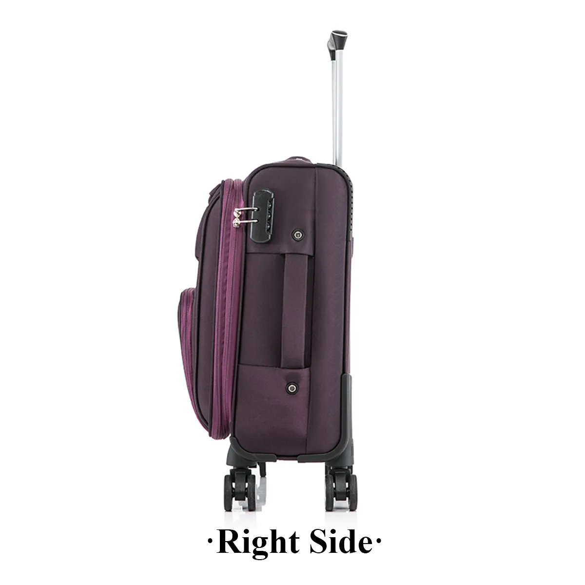 POPULAR CARRY ON DURABLE LARGE CAPACITY ANTI-FALL EVA TRAVELLING TROLLEY SUITCASE