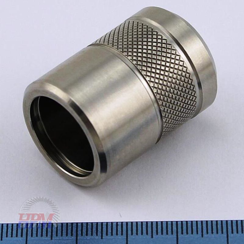 Marine-Grade 316 SS DE2 Protective Caps | Custom CNC Knurled Plugs