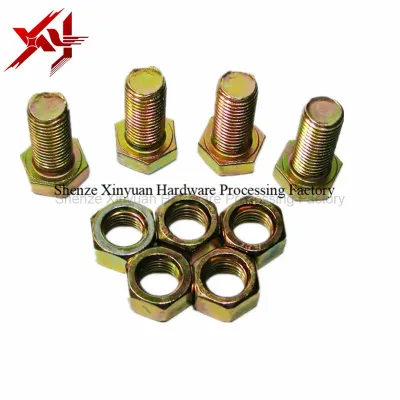Standard hexagon Bolt and Nut with 4.8 8.8 12.8 grade