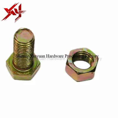 Standard hexagon Bolt and Nut with 4.8 8.8 12.8 grade