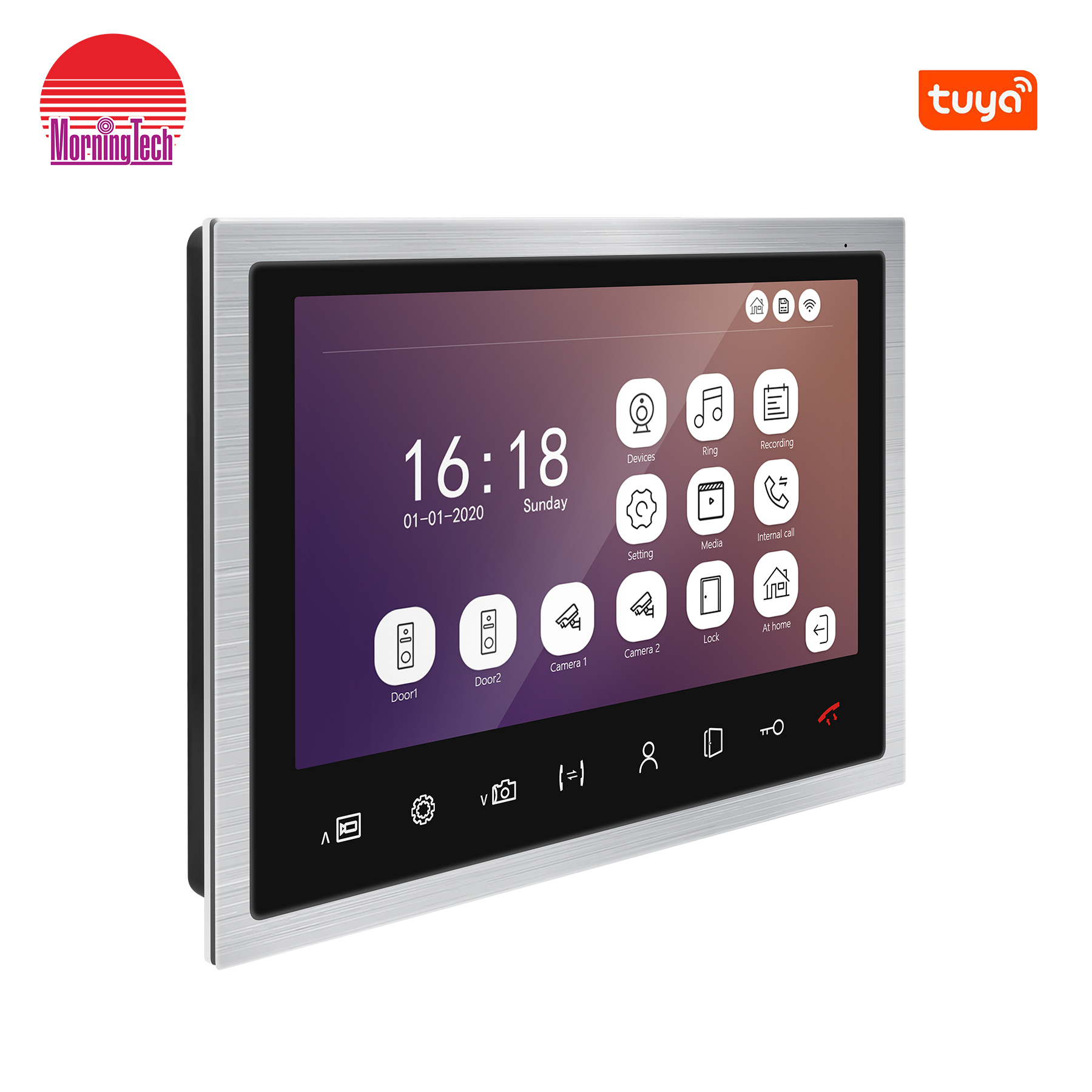 95102HP aplikace ovládání video dveřní zvonek inteligentní domácí zařízení video dveřní telefon vzdálené odemknutí a sledování video dveřního interkomu