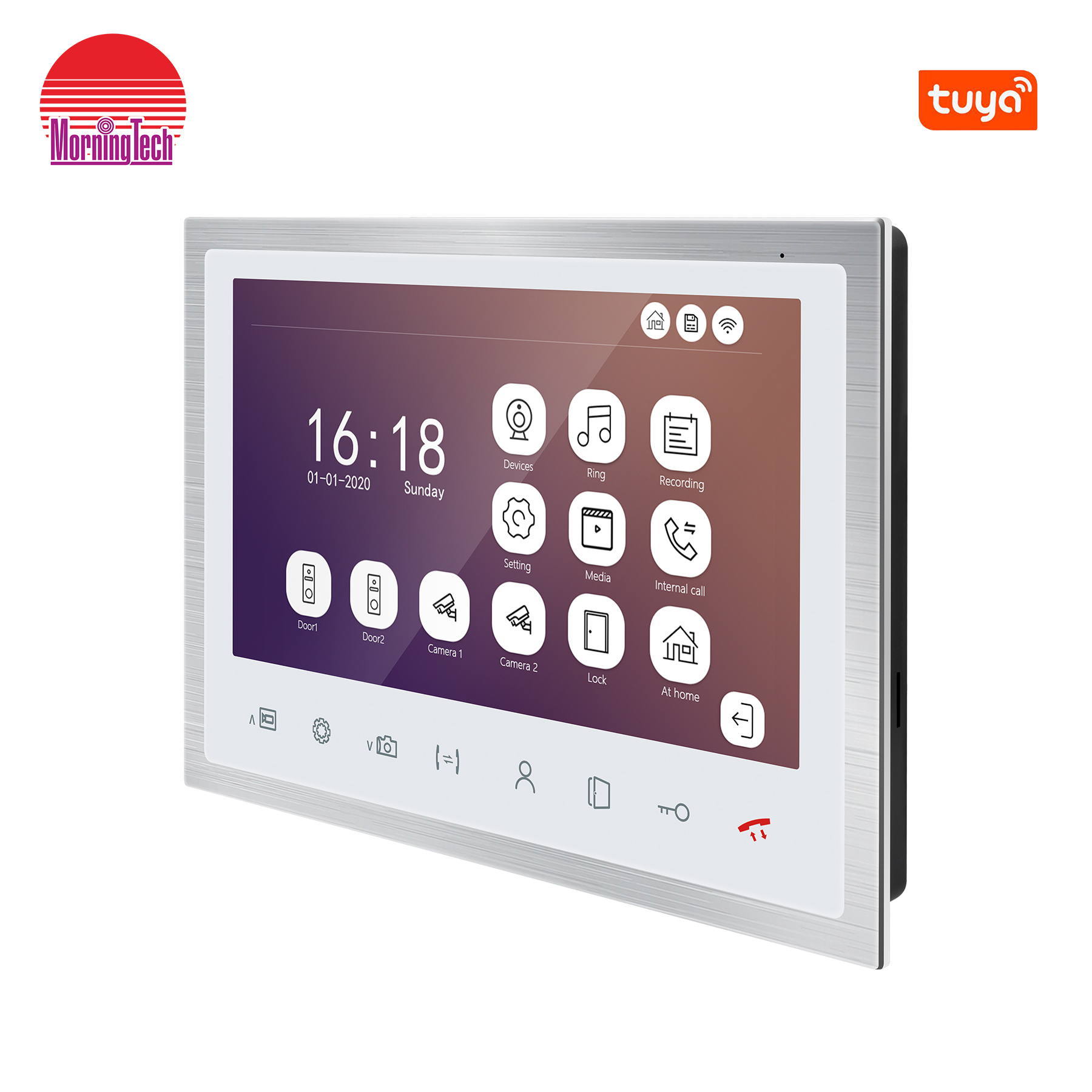 95102HP App Steuerung Video Türklingel Smart Home Geräte Video Tür Telefon Fernentriegelung und Überwachung Video Tür Gegensprechanlage