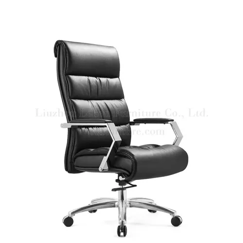 High Back Leather Swivel Office Chair