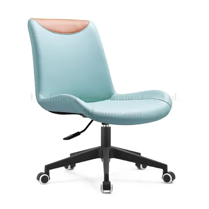 Cadeira executiva giratória colorida de couro de vaca para escritório